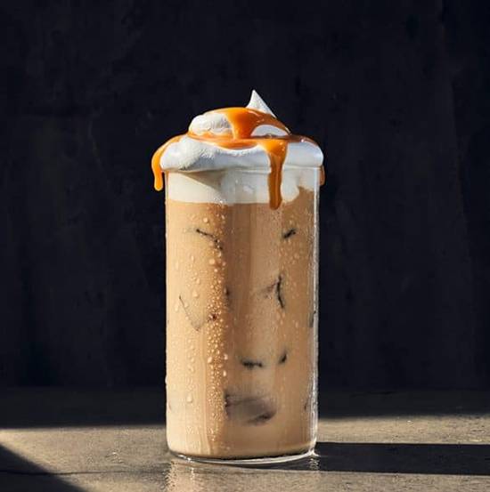 Order Iced Caramel Latte food online from Panera store, Enterprise on bringmethat.com