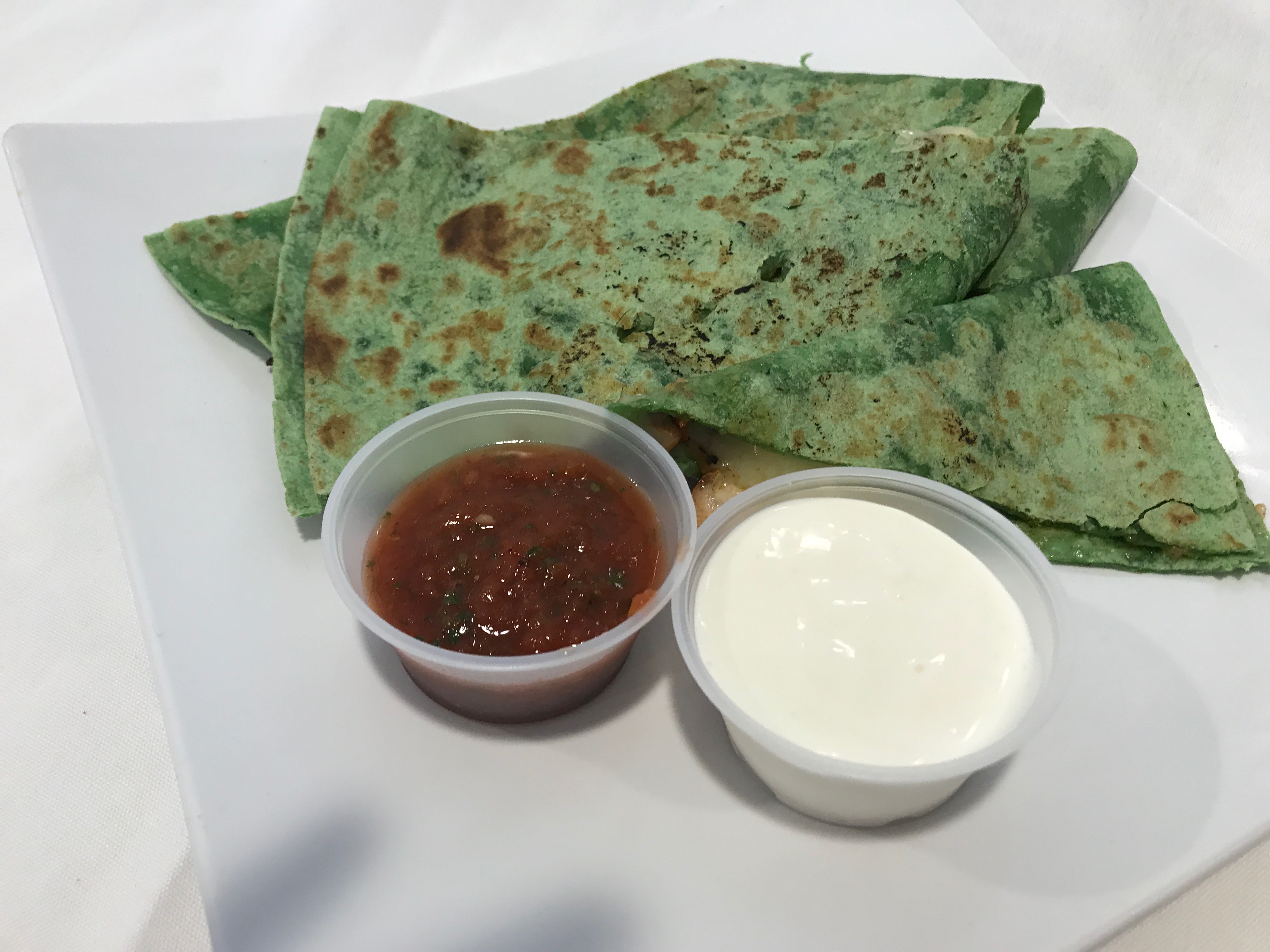 Order Meat Quesadilla  food online from Why Cook? store, Alameda on bringmethat.com