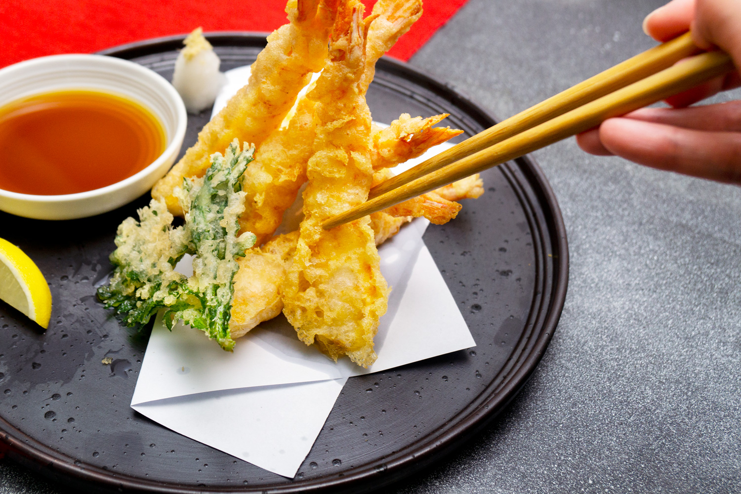 Order Shrimp and Vegetables Tempura food online from Niu Japanese Fusion Lounge store, Chicago on bringmethat.com