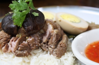 Order O1. Pork Leg over Rice food online from Ayada Thai store, Elmhurst on bringmethat.com