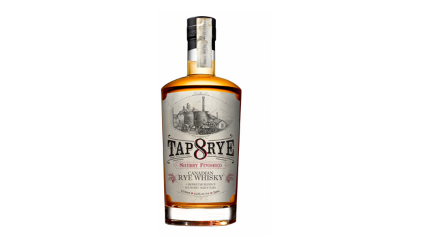Order Tap 8 Rye Sherry Finished Canadian Rye Whiskey 750mL food online from Liquor Palace store, Burbank on bringmethat.com