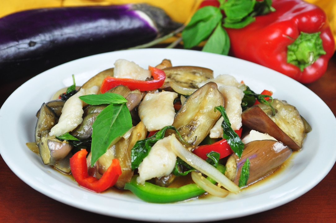 Order Sauteed Eggplant food online from Pacific Thai store, Santa Cruz on bringmethat.com
