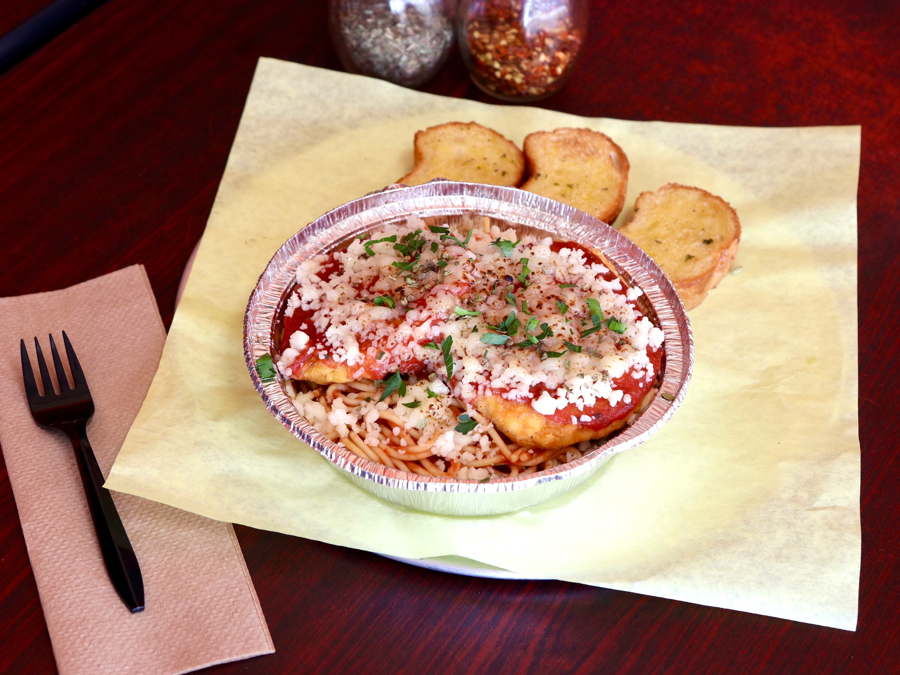 Order Chicken Parmesan food online from Milano Flame Pizza & Pasta store, Reseda on bringmethat.com