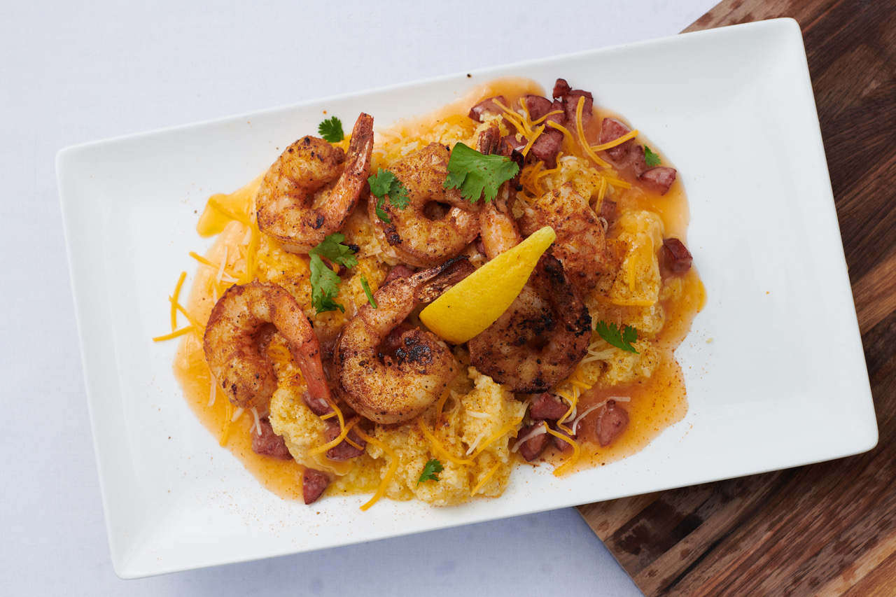 Order Shrimp and Grits food online from Round the way Eatery llc. store, Charlotte on bringmethat.com