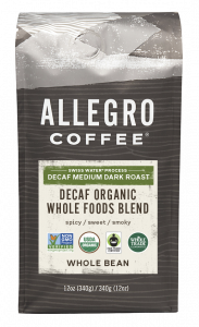 Order Organic Whole Foods Blend (12 oz.) food online from Allegro Coffee Company store, Oklahoma City on bringmethat.com