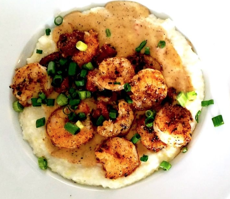 Order Partridge Shrimp & Grits food online from Pi Bar & Grill store, Augusta on bringmethat.com