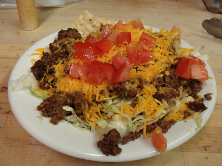 Order Taco Salad food online from Pizza Parlor store, Topeka on bringmethat.com
