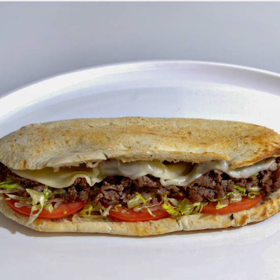 Order Steak & Cheese Pita Sandwich food online from The Perfect Pita store, Springfield on bringmethat.com