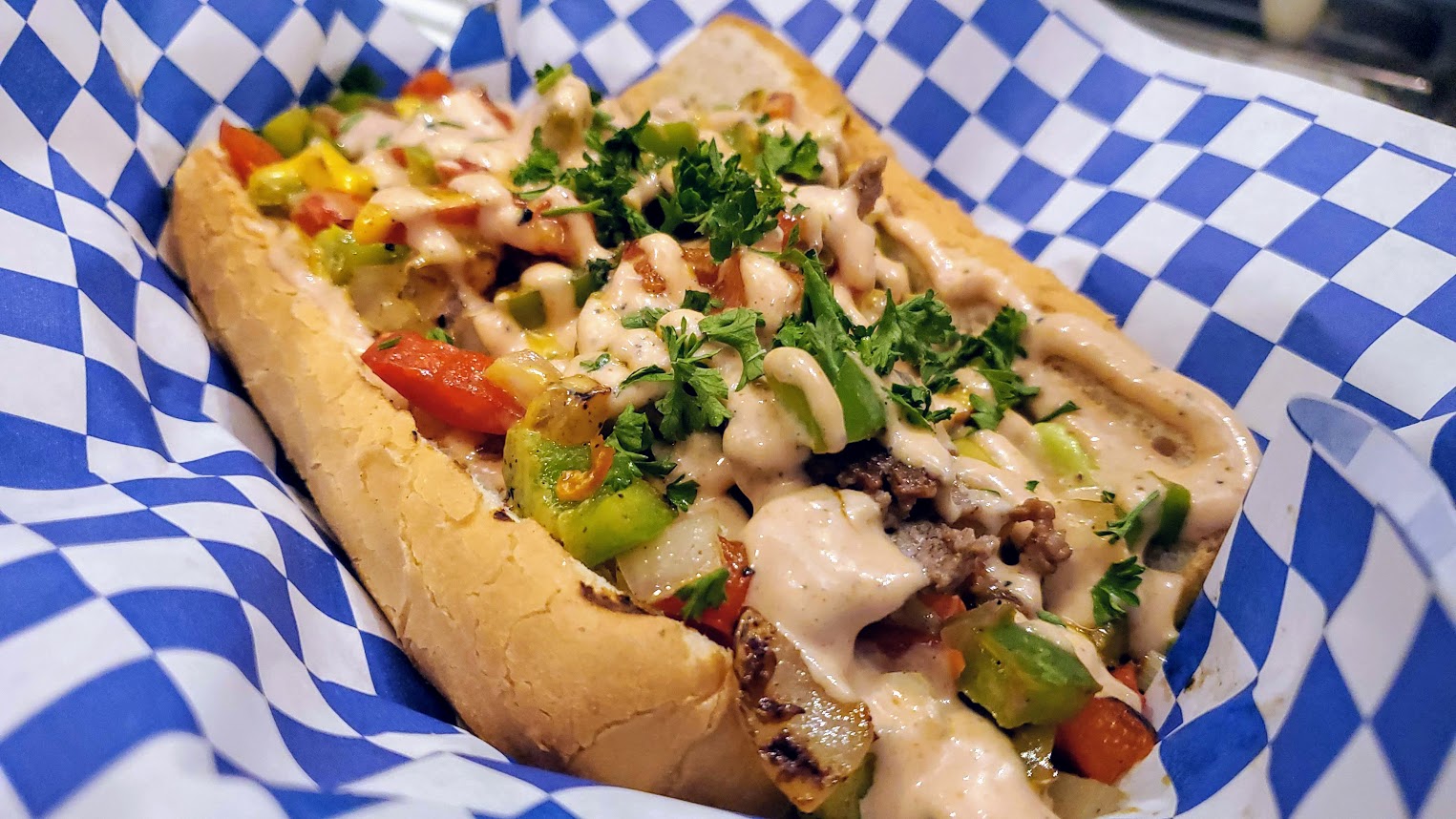 Order Phoenicia Philly Steak food online from Phoenicia Cafe store, Gilbert on bringmethat.com