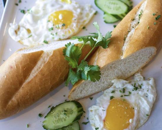 Order B4 - Sunny Side Up Eggs Sandwich food online from Pho 10 store, Huntington Beach on bringmethat.com