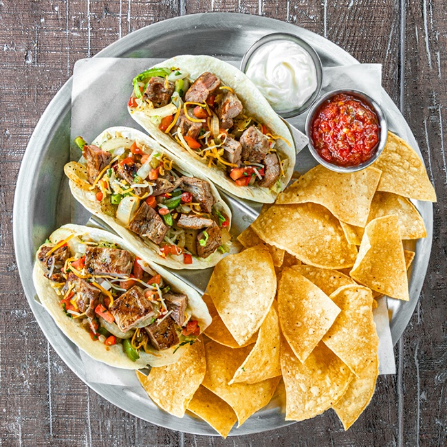 Order Fajita Tacos food online from Buffalo's Southwest Cafe store, Macon on bringmethat.com