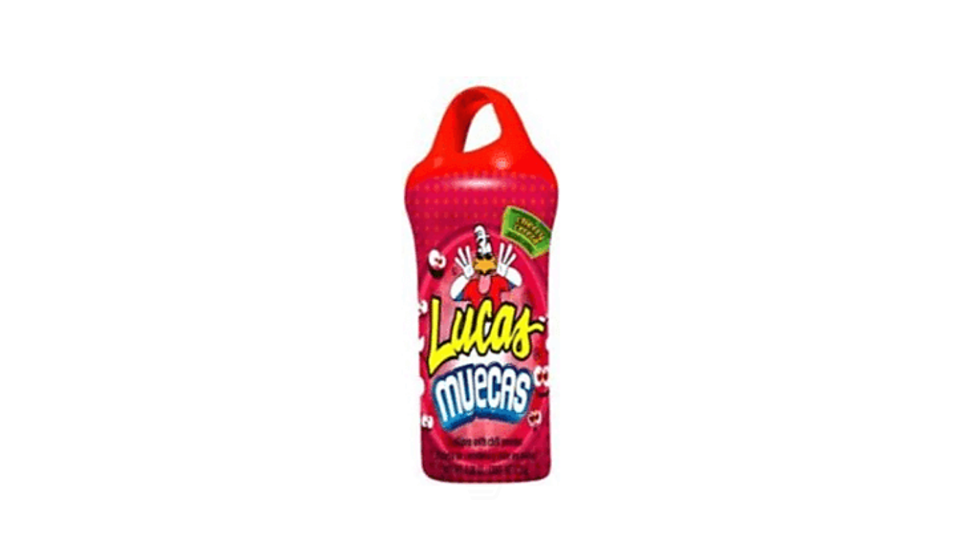 Order Lucas Muecas Cherry Lollipop With Chili Powder 0.88 oz food online from Liquor Palace store, Burbank on bringmethat.com