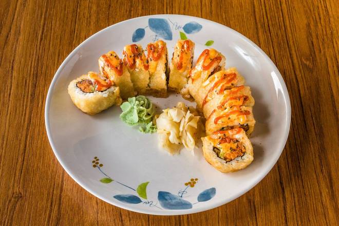 Order Tempura Spicy Tuna Roll food online from The Sushi House store, Tempe on bringmethat.com