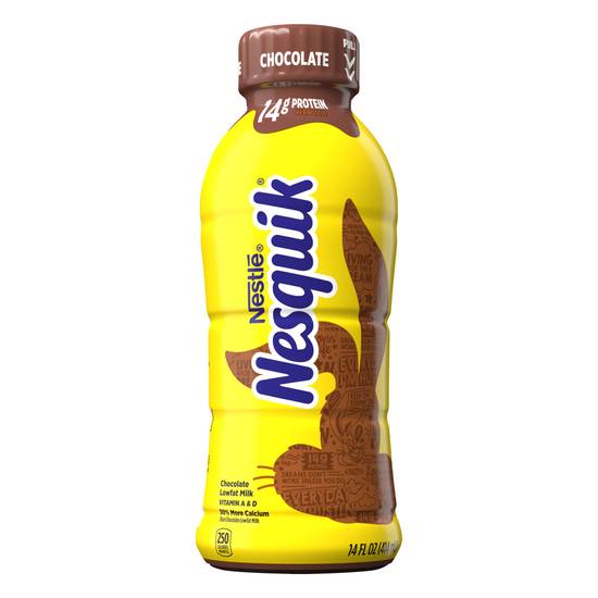 Order Nesquik Chocolate Flavored Lowfat Milk, 14 OZ food online from Cvs store, SPANISH FORT on bringmethat.com