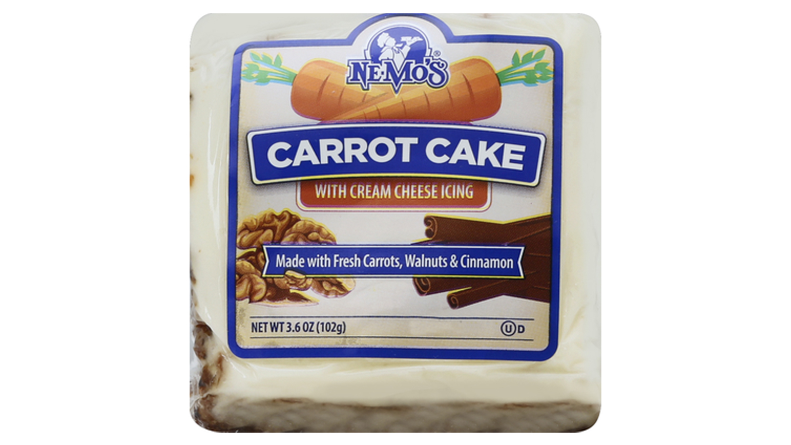 Order Nemos Carrot Cake food online from Extramile store, San Bernardino on bringmethat.com