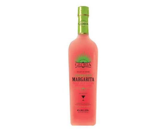 Order Gloria Strawberry Margarita, 750mL bottle (13.9% ABV) food online from Moby Liquor store, Los Angeles on bringmethat.com