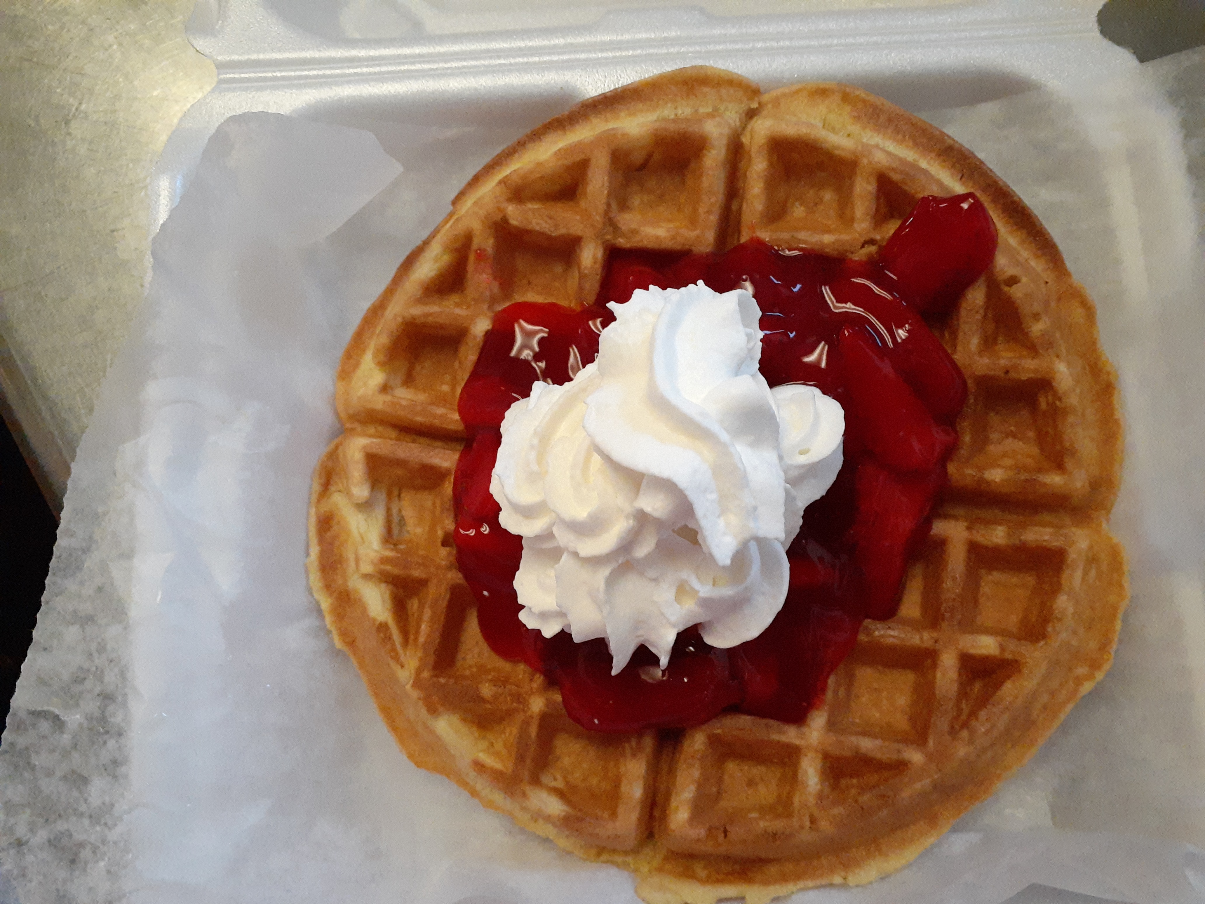 Order Belgian Waffle food online from Patriot Eatery & Pizzeria store, Dayton on bringmethat.com