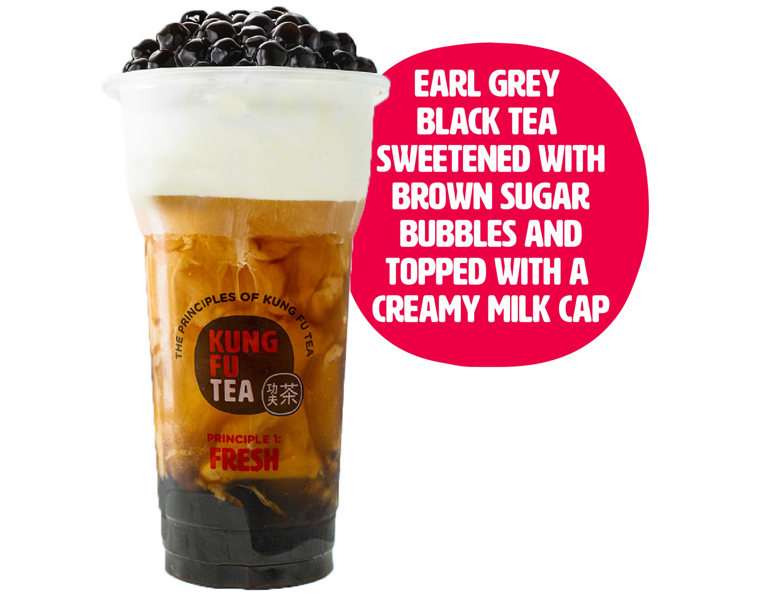 Order Black Tea Wow Milk Cap food online from Kung Fu Tea store, Cleveland on bringmethat.com