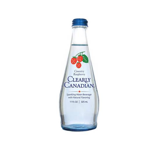 Order Clearly Canadian Sparkling Flavored Water Country Raspberry Single Bottle food online from Exxon Food Mart store, Port Huron on bringmethat.com