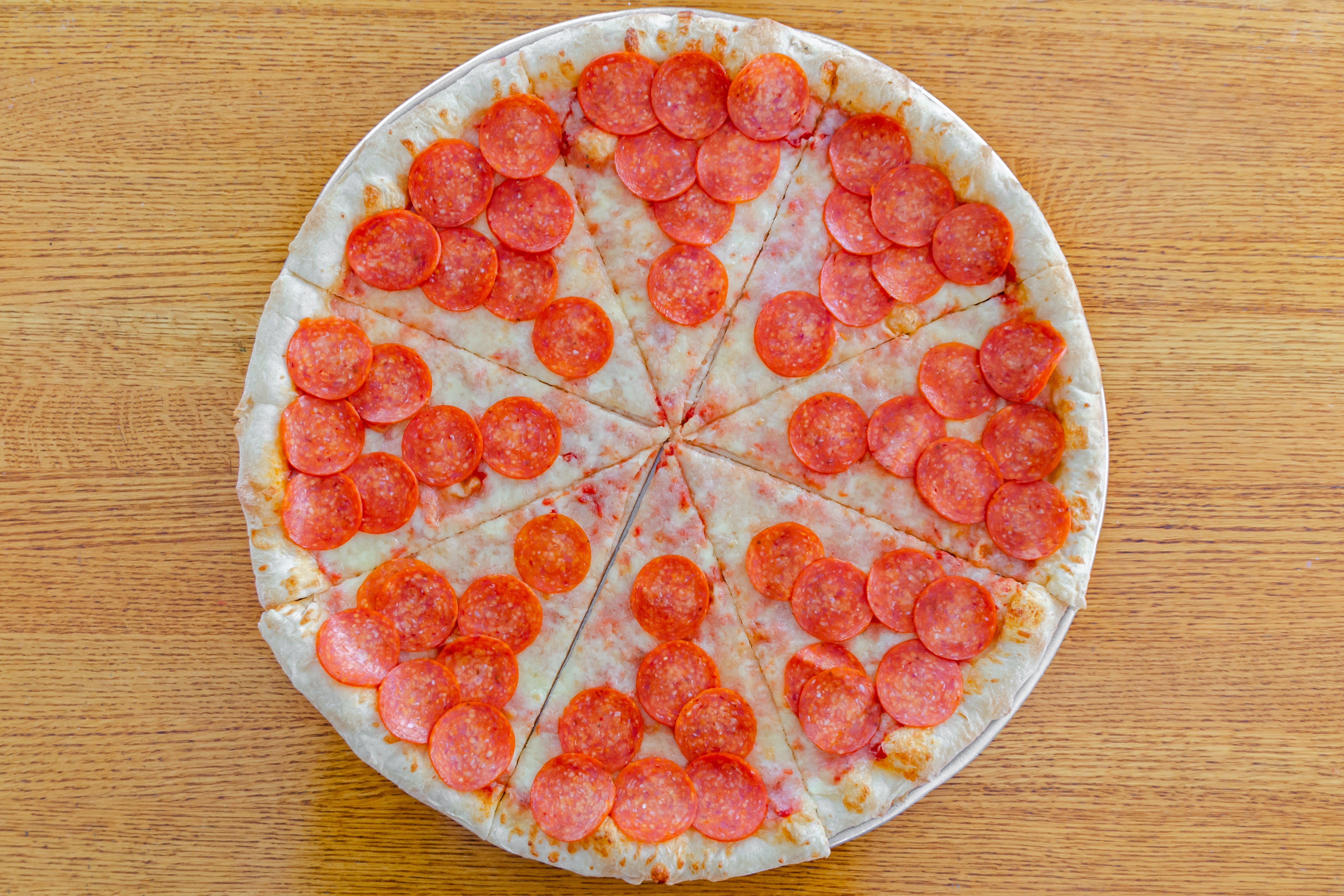 Order Pepperoni Pie - Personal 12" food online from Loradella's family pizzeria store, Jersey City on bringmethat.com