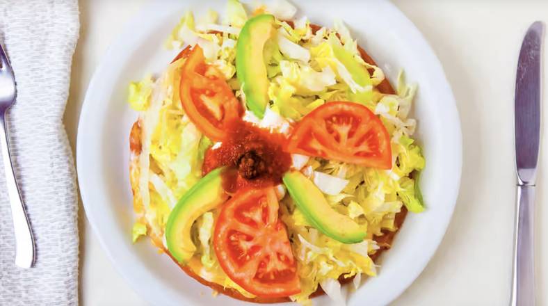 Order Tostada Salad food online from Celia's Mexican Restaurant store, Antioch on bringmethat.com