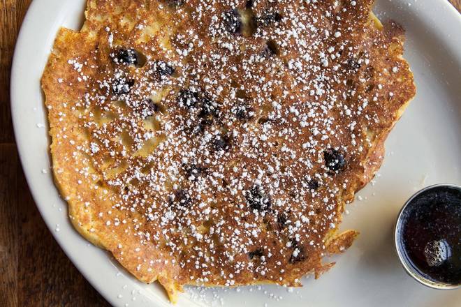 Order Blueberry Corn Pancake food online from French Meadow Café store, Saint Paul on bringmethat.com