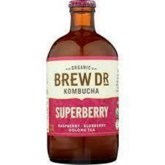 Order Brew Dr Organic Kombucha - Superberry 16 oz food online from IV Deli Mart store, Goleta on bringmethat.com