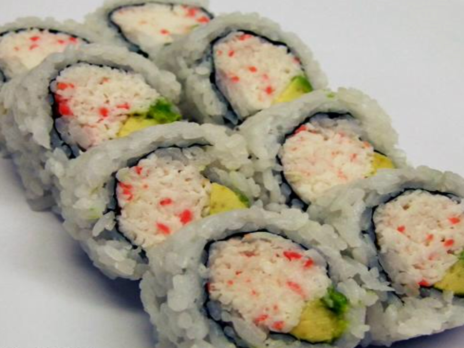 Order California Roll (8pcs) food online from Roll Star Sushi store, Anaheim on bringmethat.com