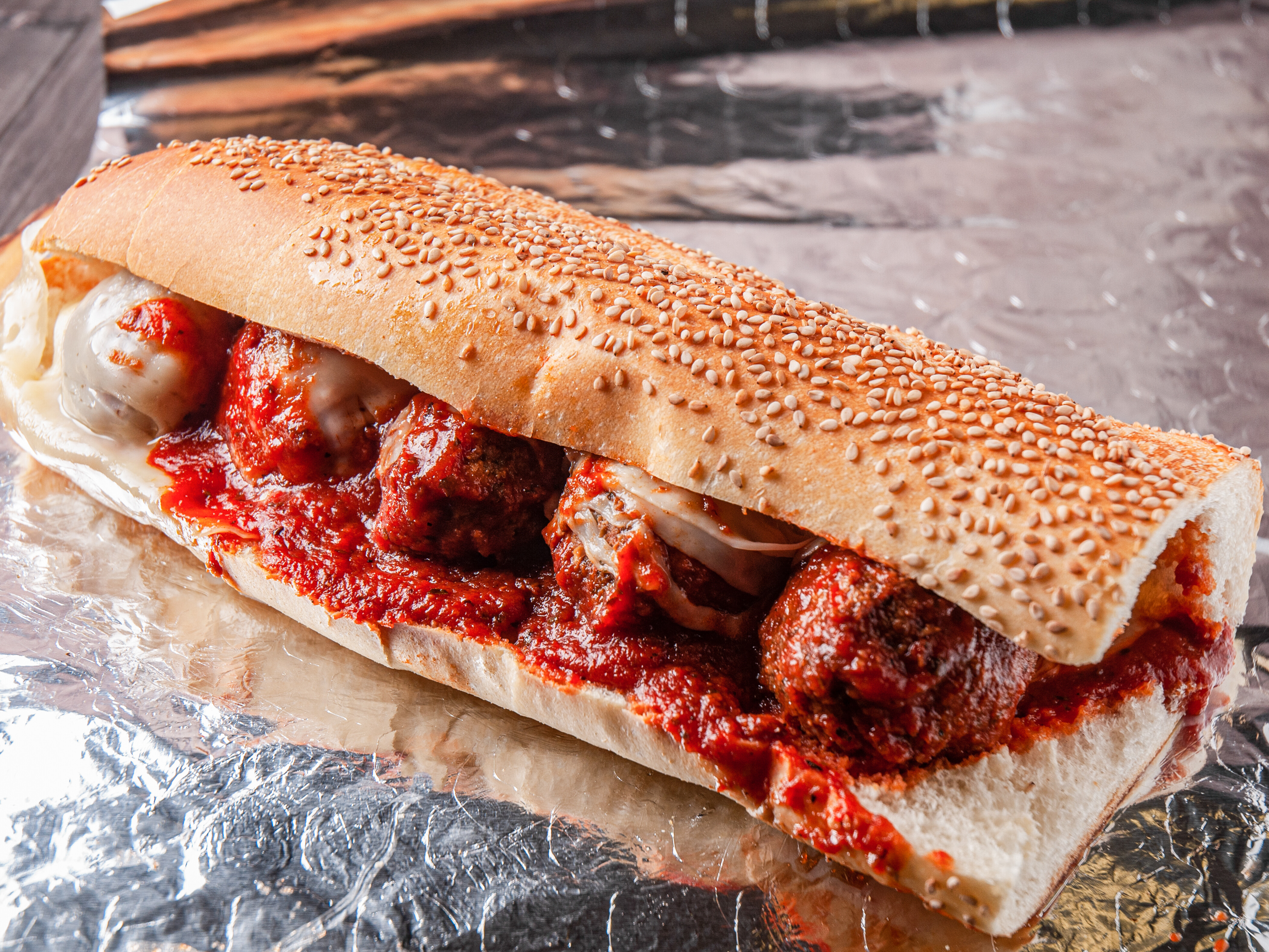Order Meatballs Hot Sandwich food online from Timmy D Deli & Catering store, Cheltenham Township on bringmethat.com