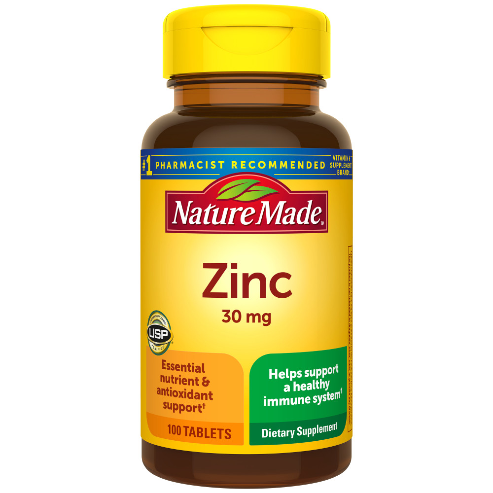 Order Nature Made Zinc Tablets, 30mg - 100 ct food online from Rite Aid store, CORNING on bringmethat.com