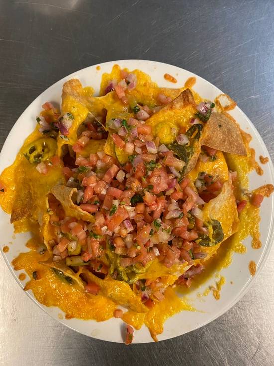 Order Nachos (GF + V)   food online from Lakeview Restaurant store, Coventry on bringmethat.com