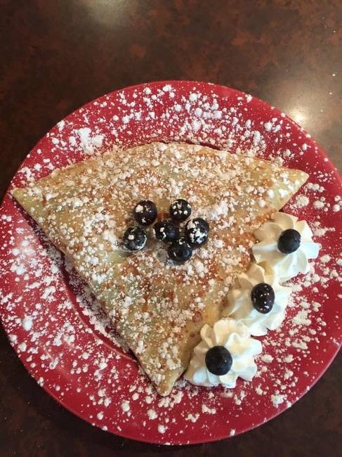 Order Lemon Curd & Blueberry Crepe food online from City Coffeehouse & Creperie store, Clayton on bringmethat.com