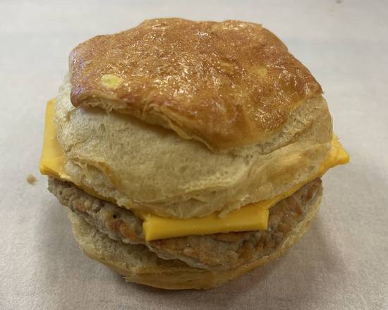 Order Sausage and Cheese Biscuit food online from Hawk Donuts store, Heath on bringmethat.com