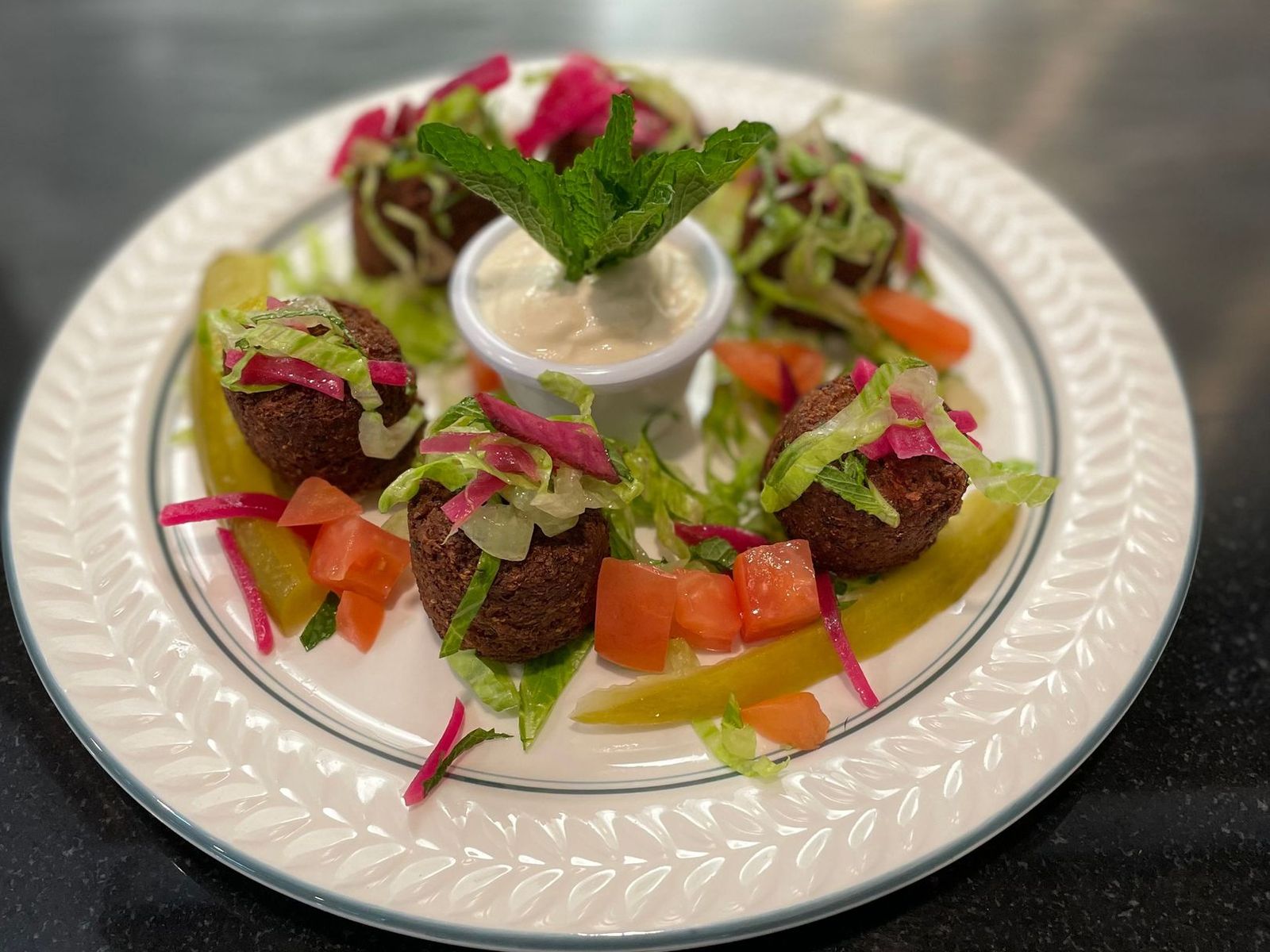 Order Falafel food online from Madison Cafe & Grill store, Creskill on bringmethat.com