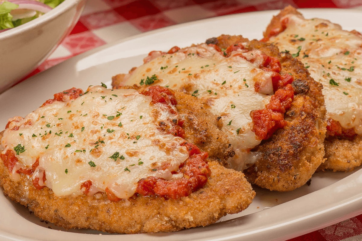 Order Chicken Parmigiana food online from Buca Di Beppo store, Campbell on bringmethat.com