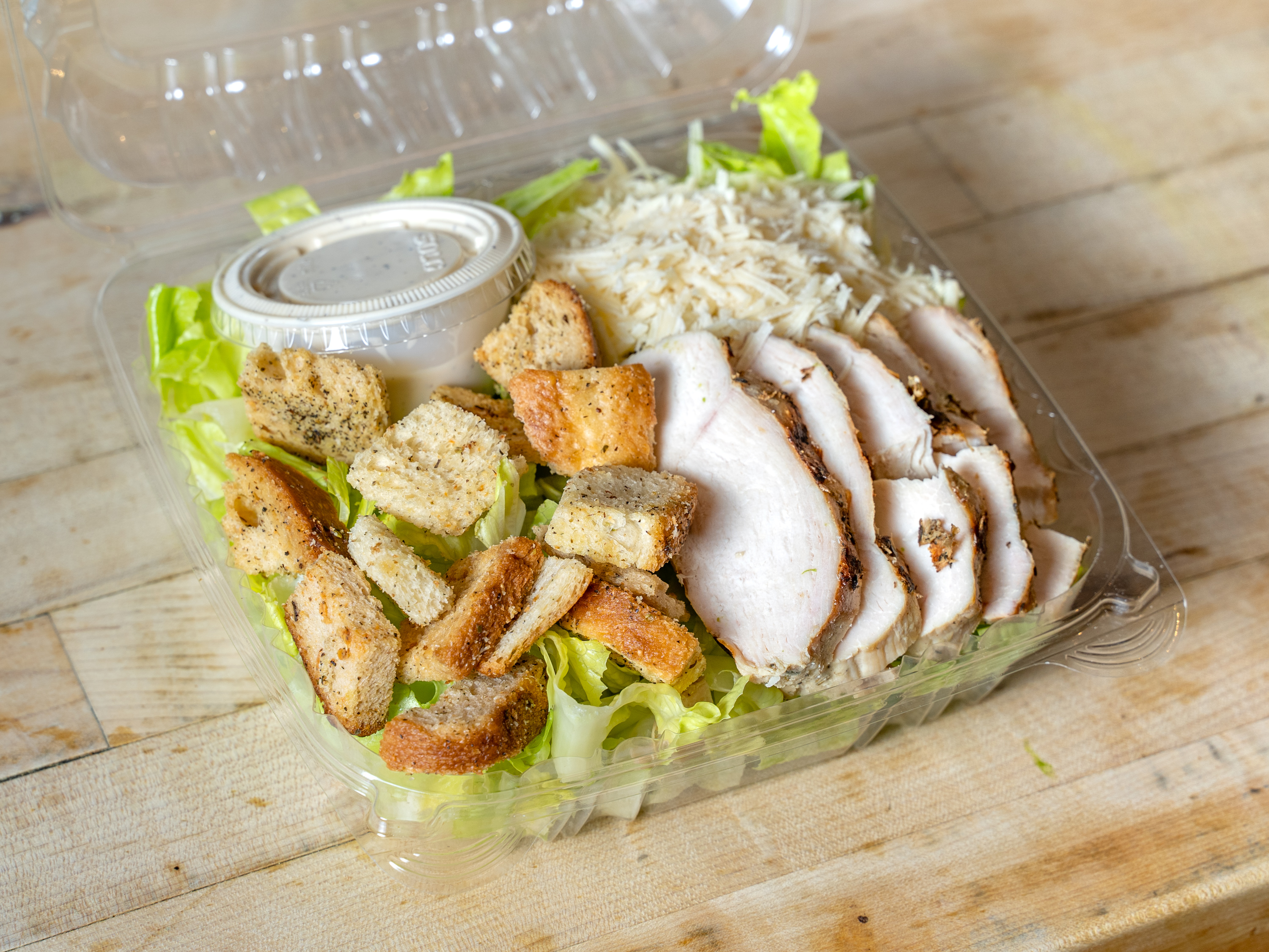 Order Grilled Chicken Caesar Salad food online from Ready To Eat store, New York on bringmethat.com
