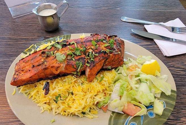 Order Grilled  Salmon Fish food online from Mashallah Sweets and Restaurant store, New York on bringmethat.com