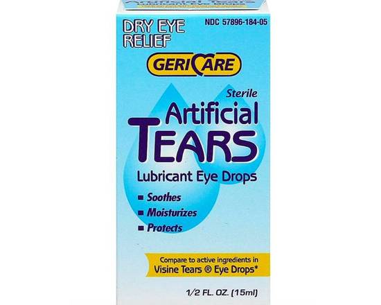 Order Gericare Artificial Tears Lubricant Eye Drops .5 oz food online from McLean Ave Pharmacy store, Yonkers on bringmethat.com