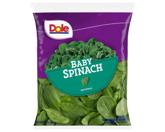 Order Dole · Baby Spinach (6 oz) food online from Shaw's store, Windham on bringmethat.com