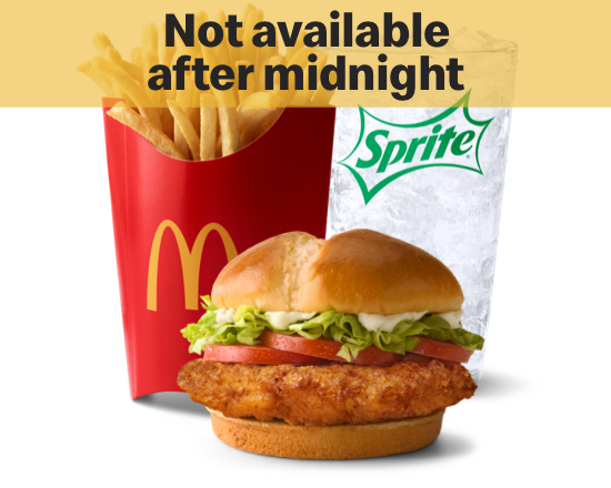 Order Deluxe Crispy Chicken Sandwich Meal food online from Mcdonald store, Jersey City on bringmethat.com
