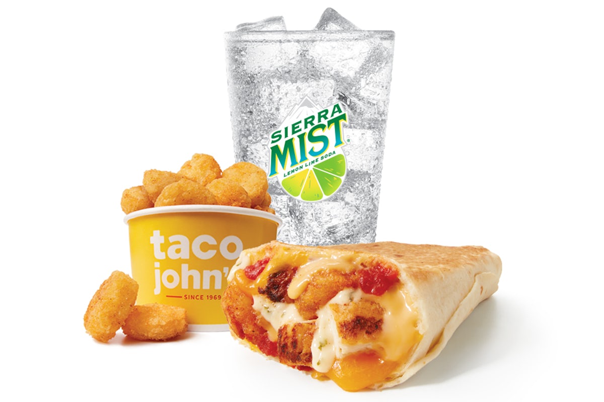 Order Grilled Burrito Combo food online from Taco Johns store, Paducah on bringmethat.com