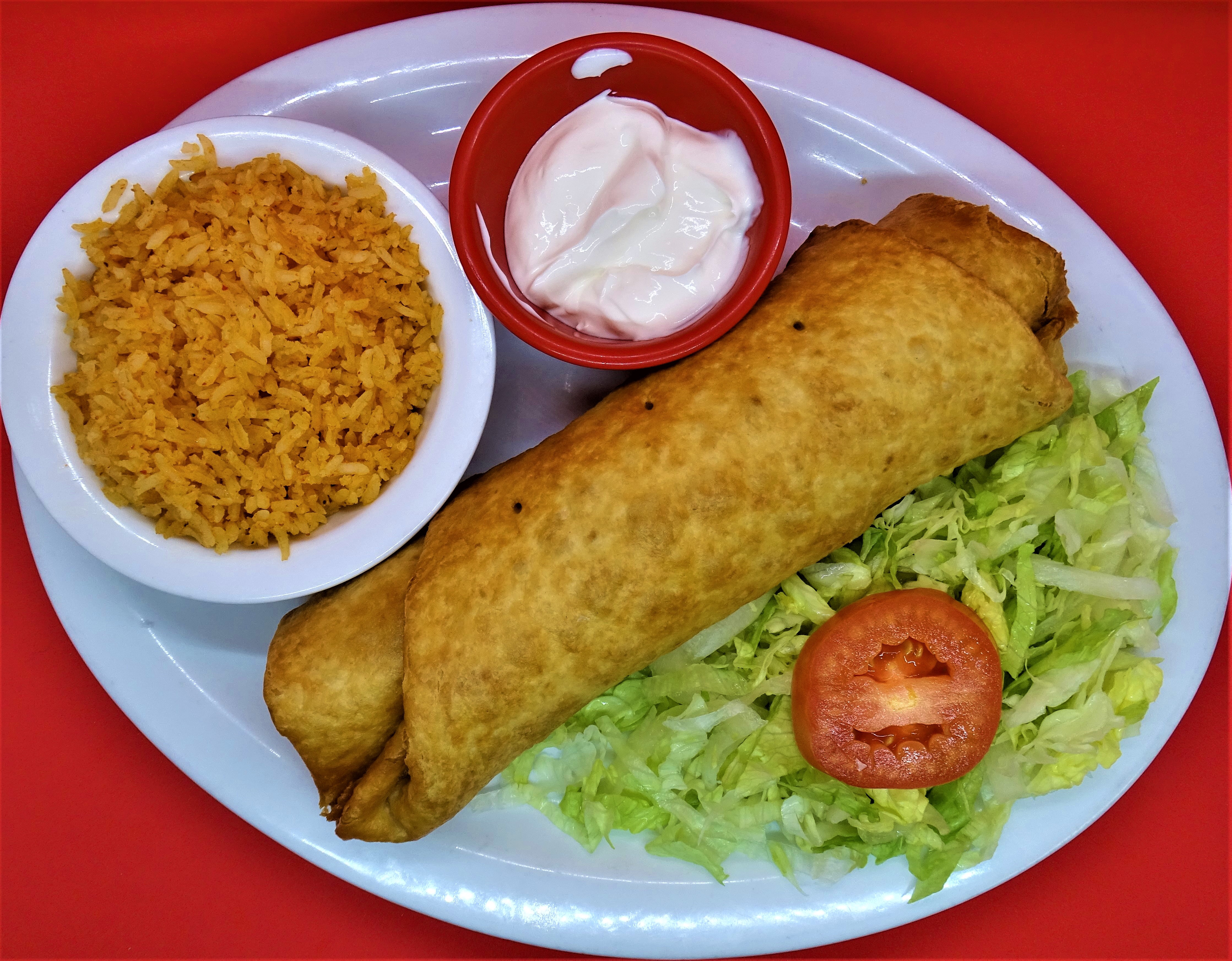 Order Chimichanga food online from El Pastor Mexican Restaurant store, Madison on bringmethat.com