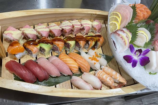 Order Fuji Boat (for 3) food online from Fuji Sushi store, Canton on bringmethat.com