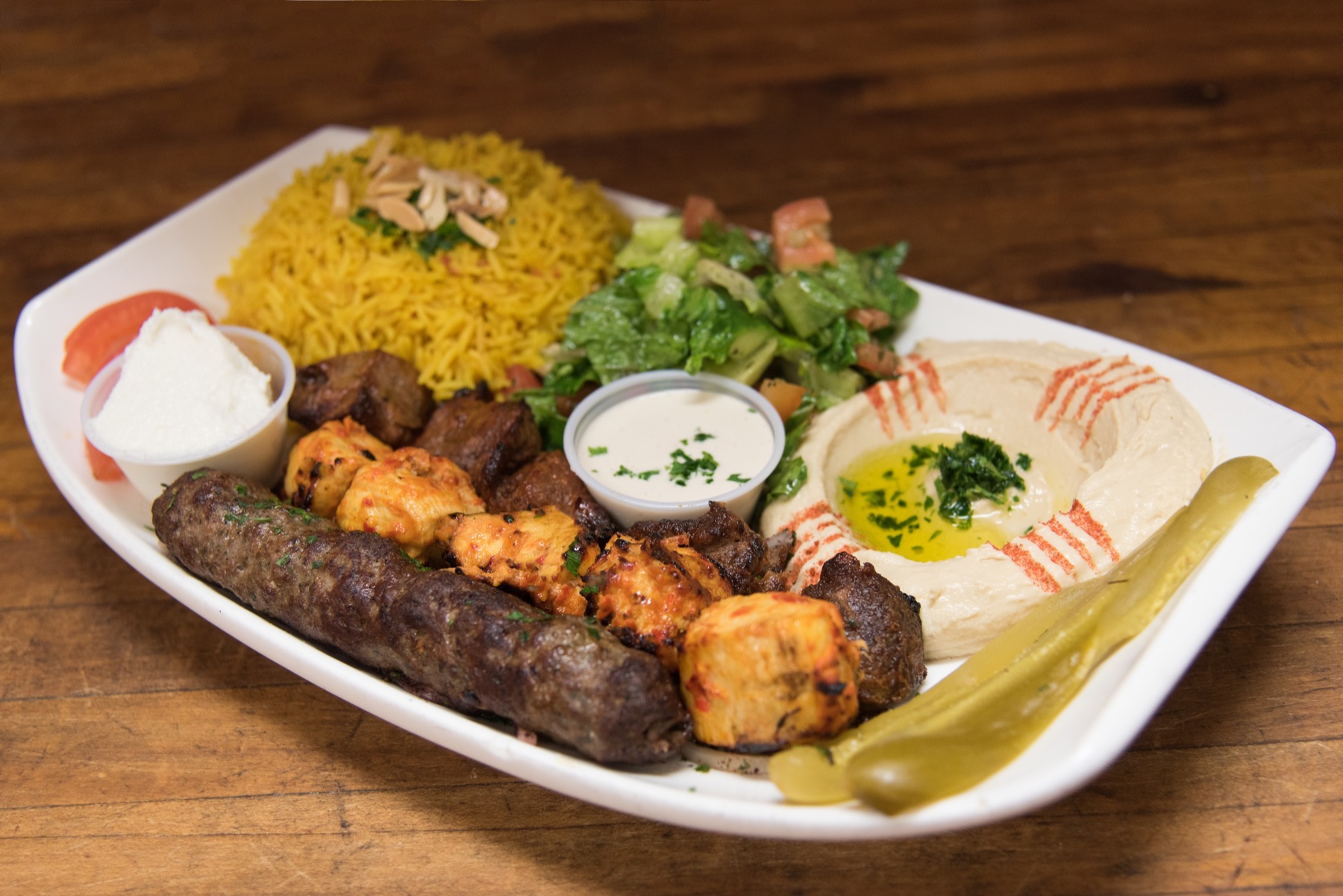 Order Combo Plate food online from Little Arabia Lebanese Bakery & Cuisine store, Anaheim on bringmethat.com