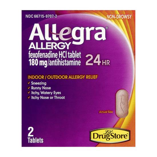 Order Allegra Allergy 24 Hour 2ct food online from Sheetz store, Conover on bringmethat.com