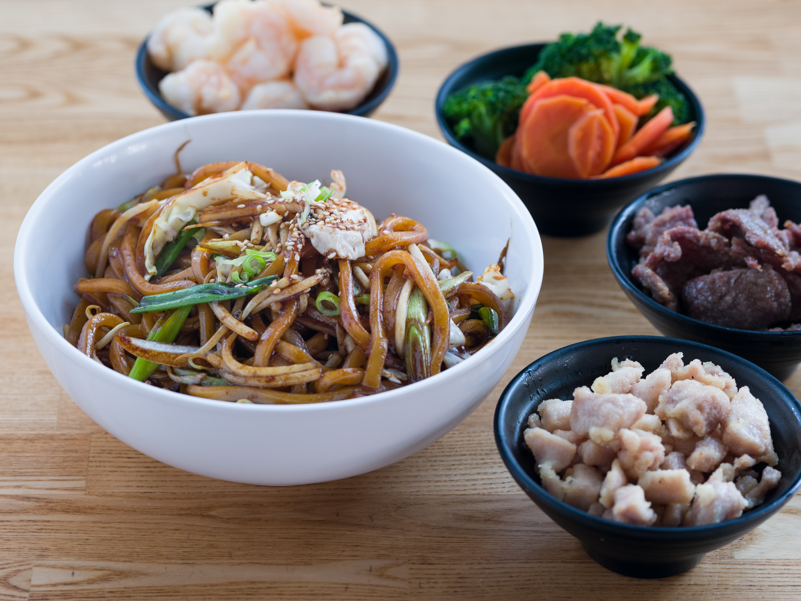 Order Stir-Fried Udon Noodles food online from Roll Call store, Los Angeles on bringmethat.com