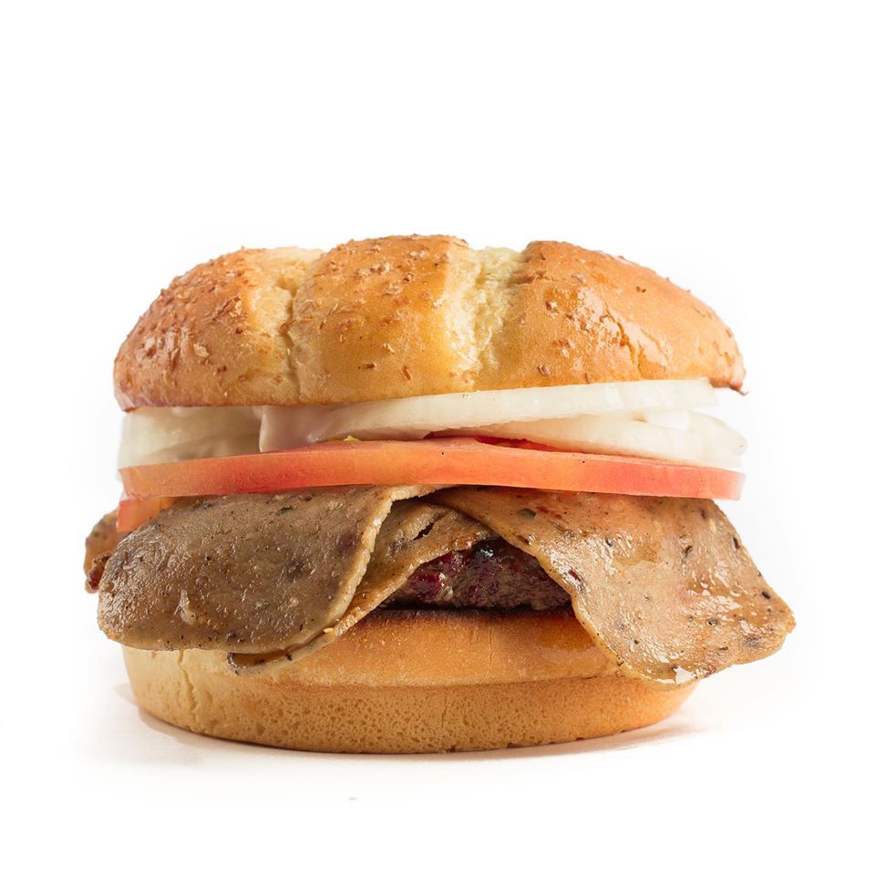 Order The Greek Burger food online from Baja Peninsula store, West Lafayette on bringmethat.com