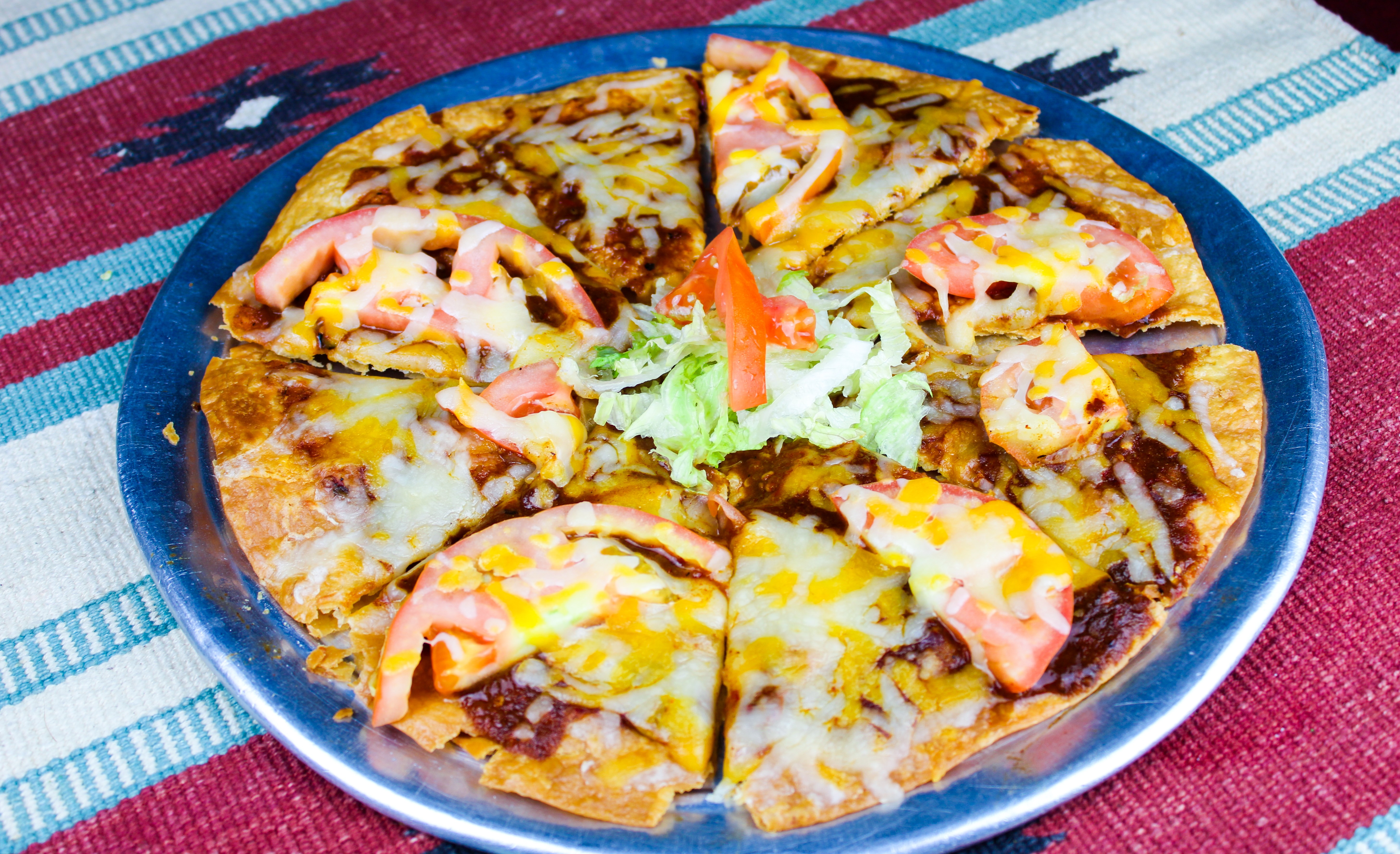 Order Machaca Pizza food online from Los Dos Molinos store, Mesa on bringmethat.com