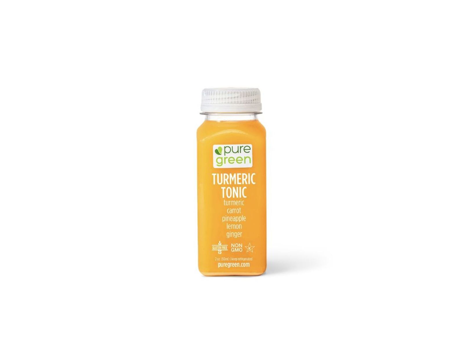 Order Turmeric Tonic, Cold Pressed Shot (Anti-inflammatory) food online from Pure Green store, Brooklyn on bringmethat.com