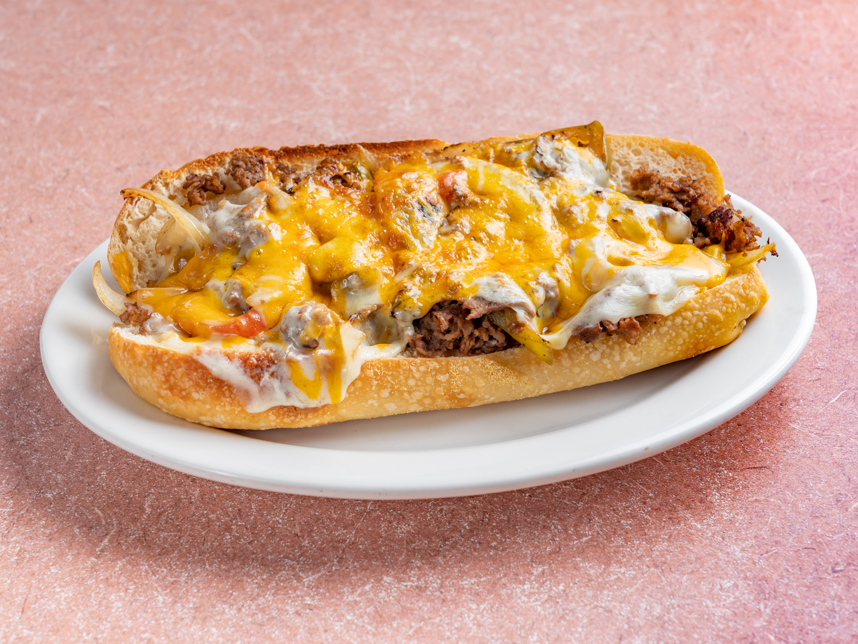 Order Philly Cheesesteak Wedge food online from Villa Maria Pizza store, Larchmont on bringmethat.com